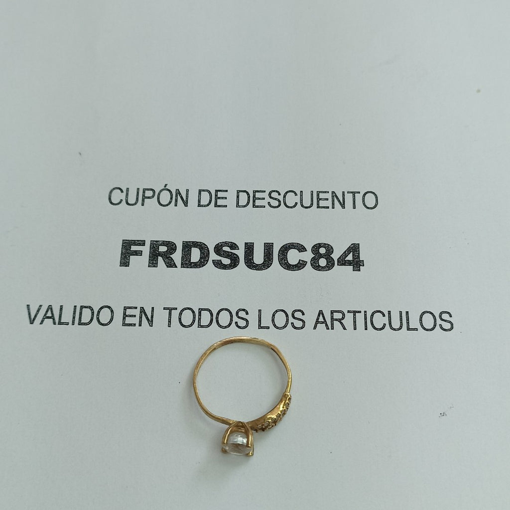 SOLITARIO ORO 10 K 1.8 GRMS (SEMINUEVO)