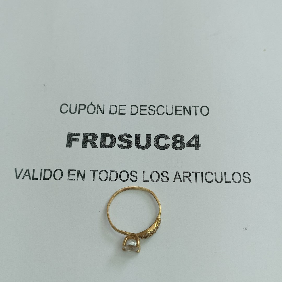 SOLITARIO ORO 10 K 1.8 GRMS (SEMINUEVO)