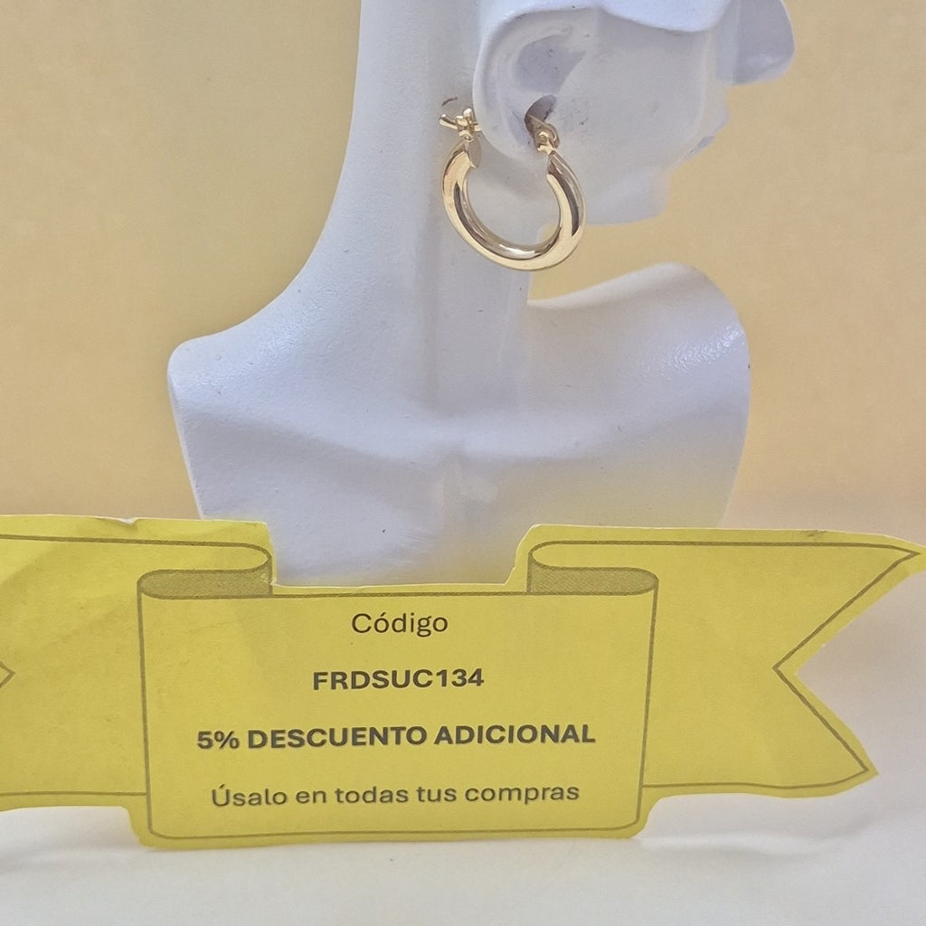 ARETES ARRACADAS 14K 1.6 GR (NUEVO)