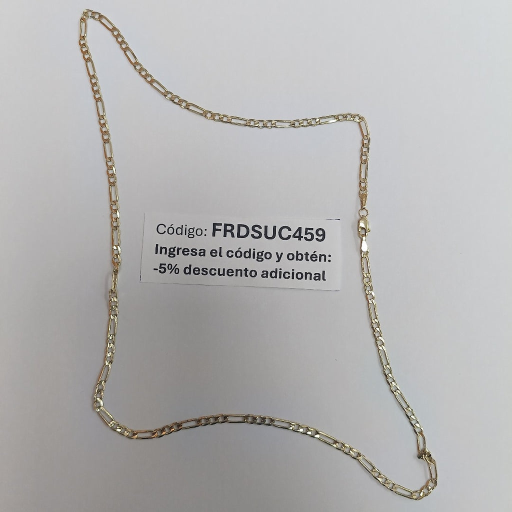 CADENA 3X1 14K 55 CM 7.3 GR (NUEVO)