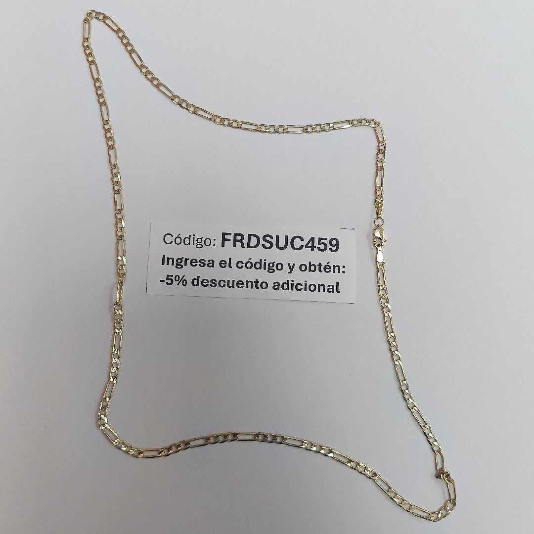 CADENA 3X1 14K 55 CM 7.3 GR (NUEVO)