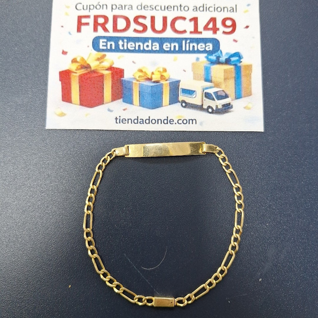 ESCLAVA ORO 10 K 3.6 GRMS (SEMINUEVO)