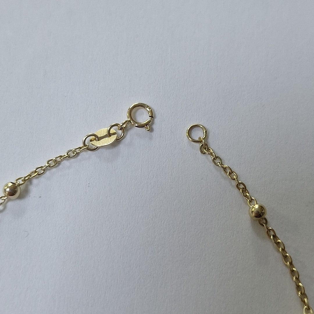 PULSERA TEJIDO ESPECIAL ARBOL 14K 18 CM 1.8 GR (NUEVO)