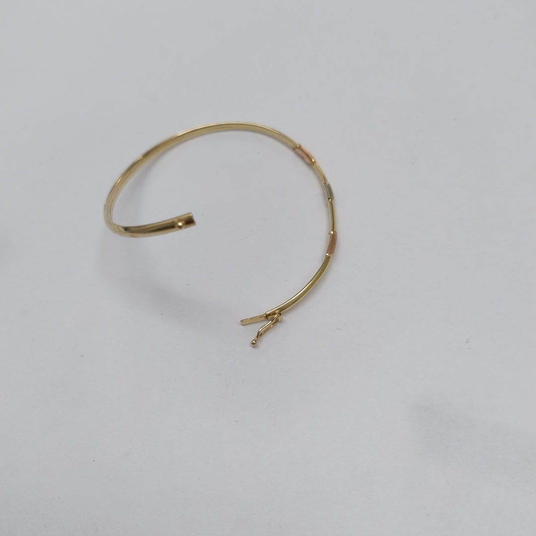 PULSERA RIGIDA ORO 14 K 3,60 GRMS (SEMINUEVO)
