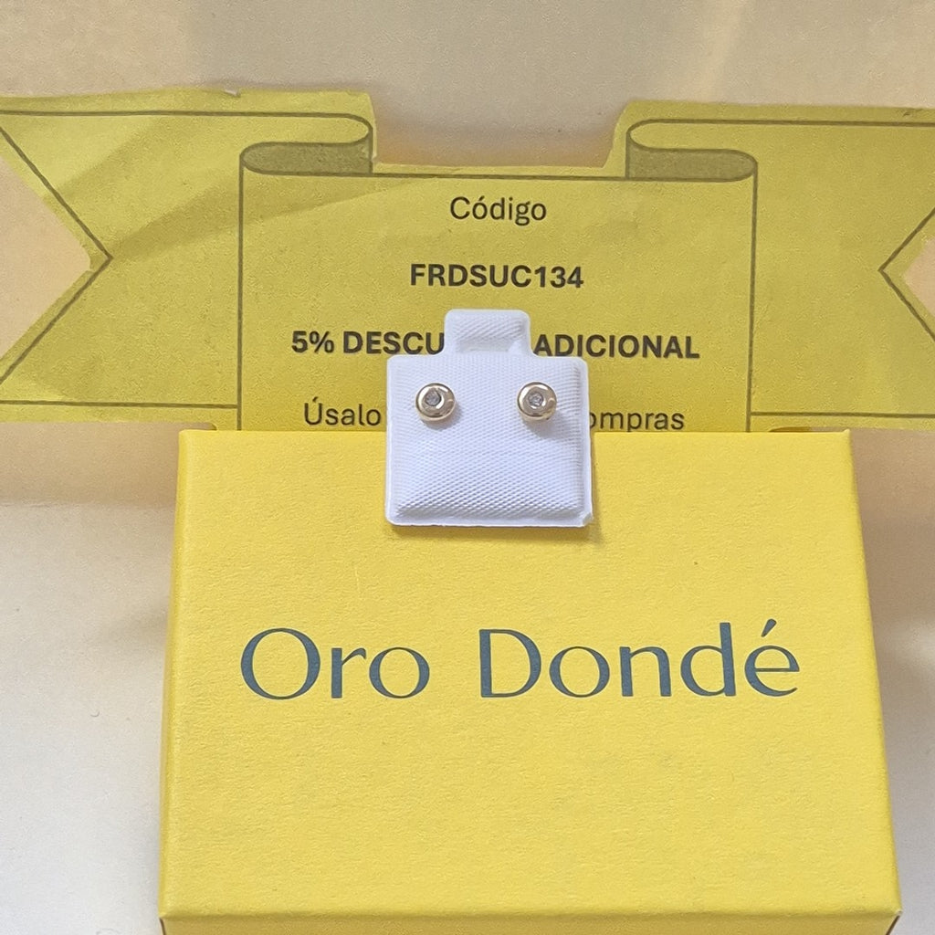 BROQUELES BROQUEL C CIRCONIA 14K 0.27 GR (NUEVO)