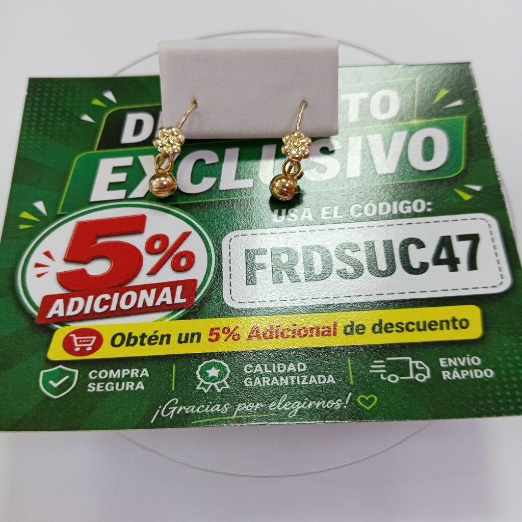 ARETES PAR ORO 10 K 1.1 GRMS (SEMINUEVO)