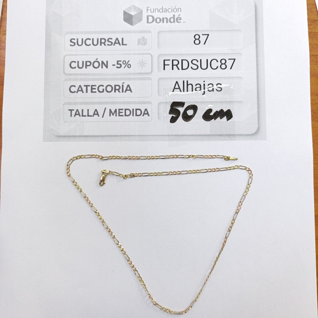CADENA ORO 14 K 4.1 GRMS (SEMINUEVO)