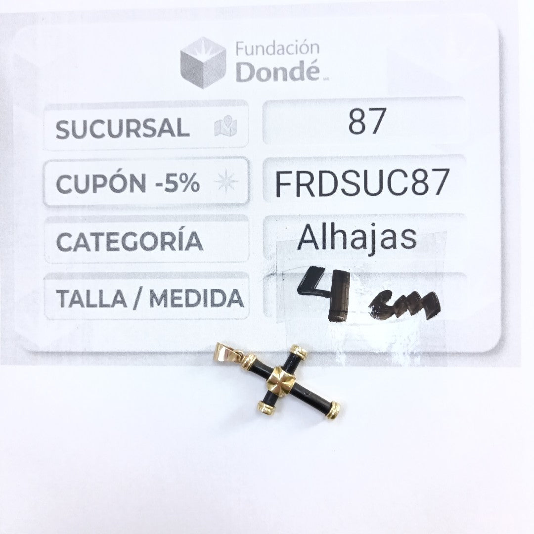 CRUZ, DIJE ORO 14 K 4.1 GRMS (SEMINUEVO)