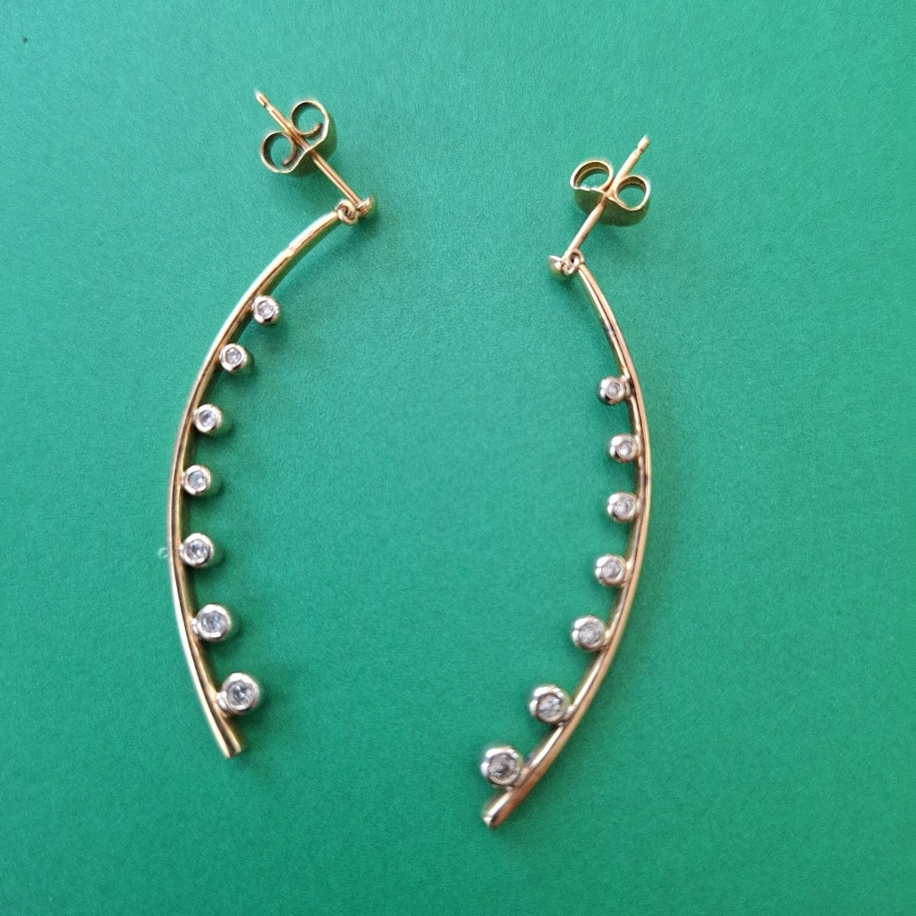 ARETES PAR ORO 14 K 3,80 GRMS (SEMINUEVO)