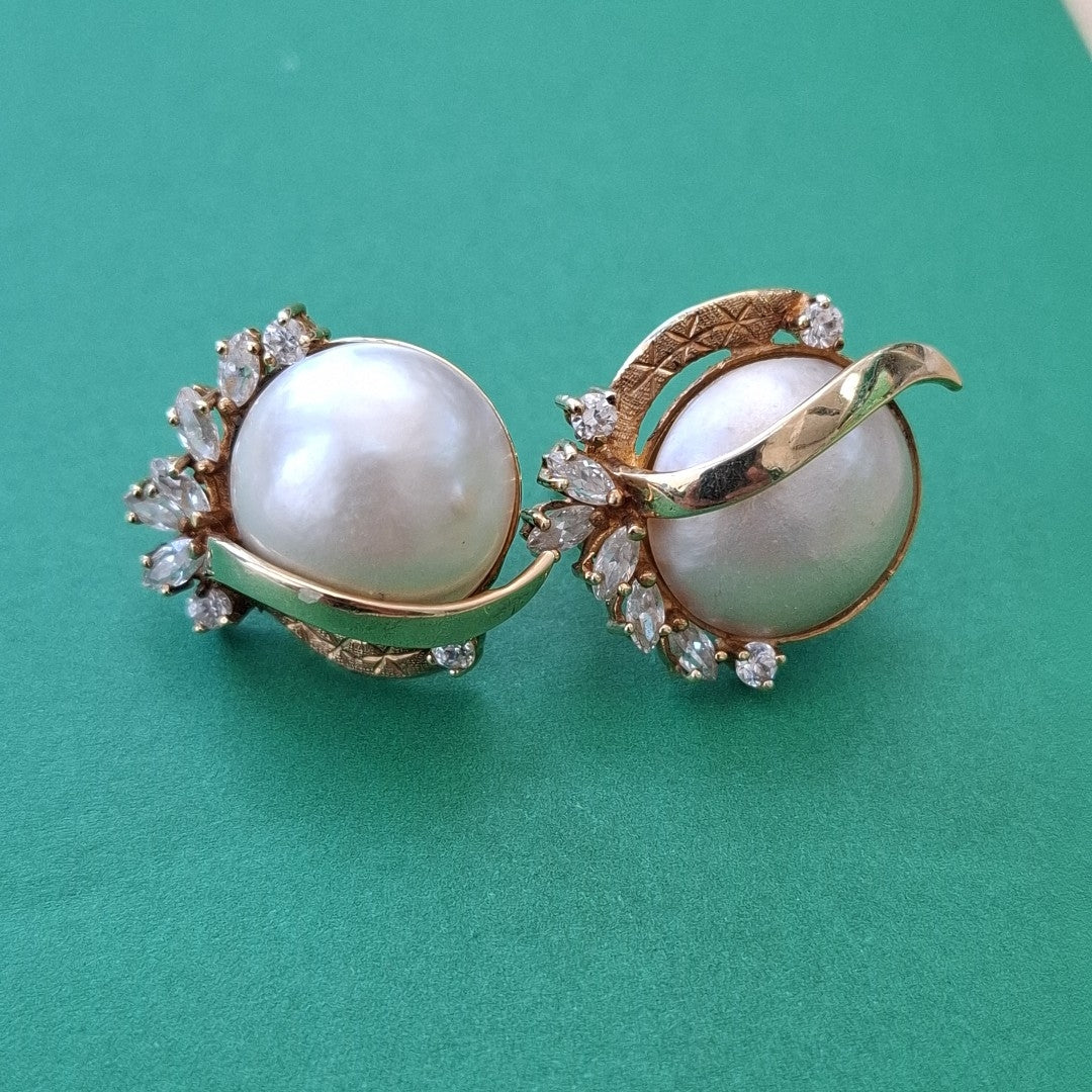 ARETES PAR ORO 14 K 9,10 GRMS (SEMINUEVO)