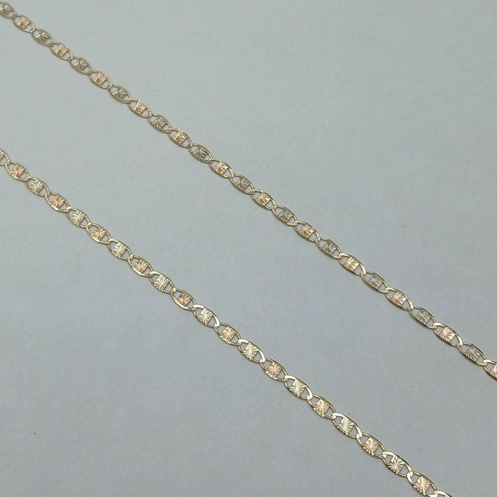 CADENAS TEJIDO GUCHI ORO 10K 55 CM 2.8 GR (NUEVO)
