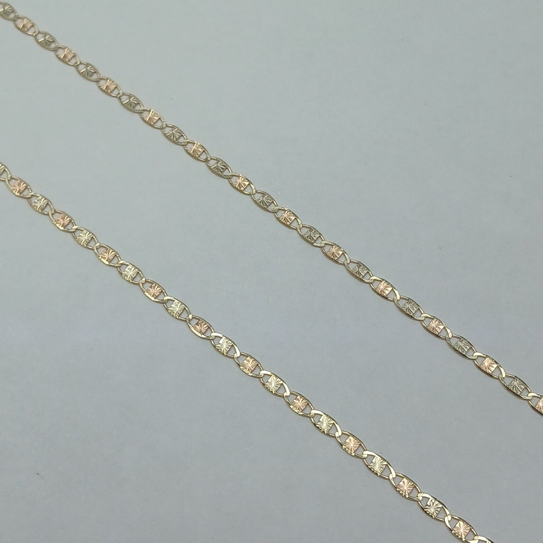 CADENAS TEJIDO GUCHI ORO 10K 55 CM 2.8 GR (NUEVO)