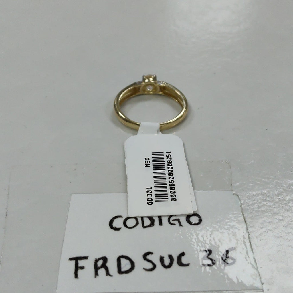 ANILLO ANILLITO C CIRCONIAS 14K 7 TALLA 2.3 GR (NUEVO)