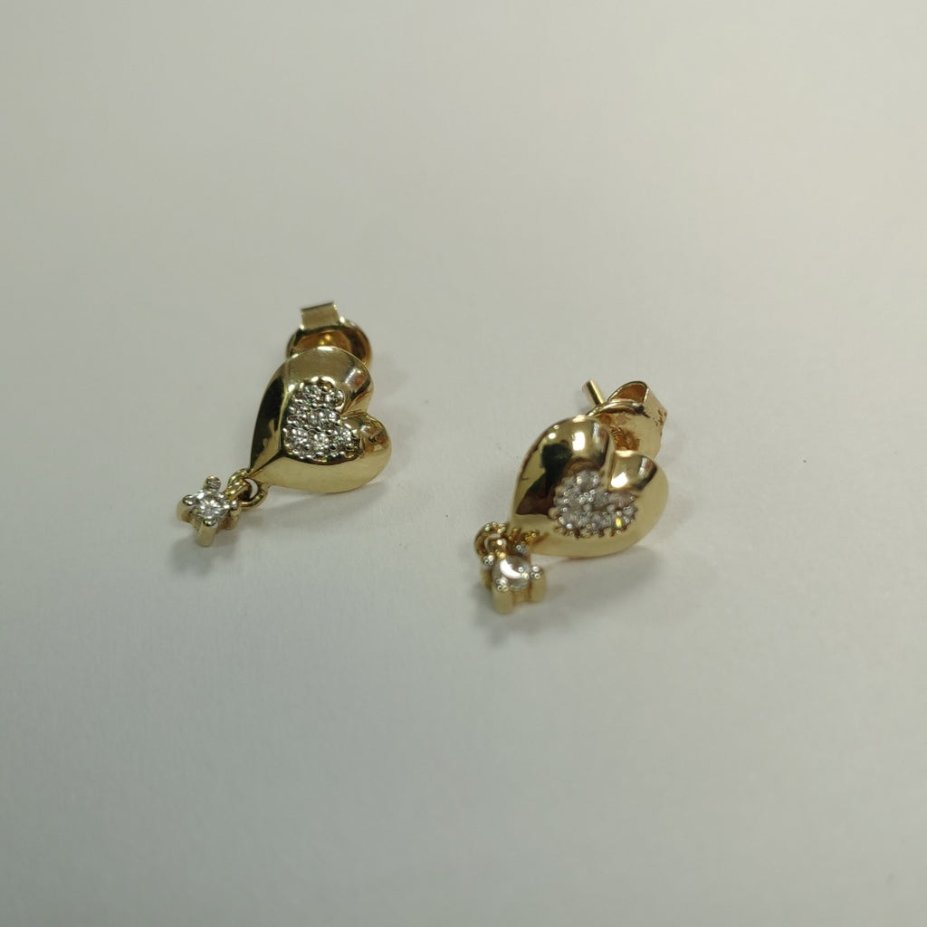 BROQUELES PAR ORO 14 K 1,50 GRMS (SEMINUEVO)