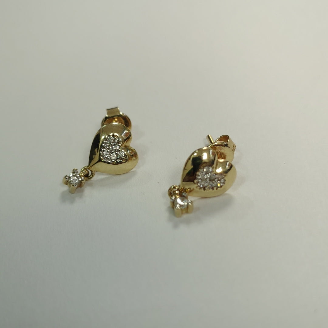 BROQUELES PAR ORO 14 K 1,50 GRMS (SEMINUEVO)