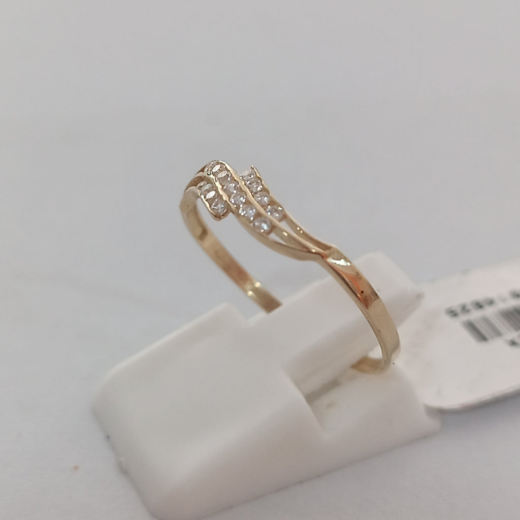 ANILLOS C CIRCONIAS 14K TALLA 8 0.8 GR (NUEVO)