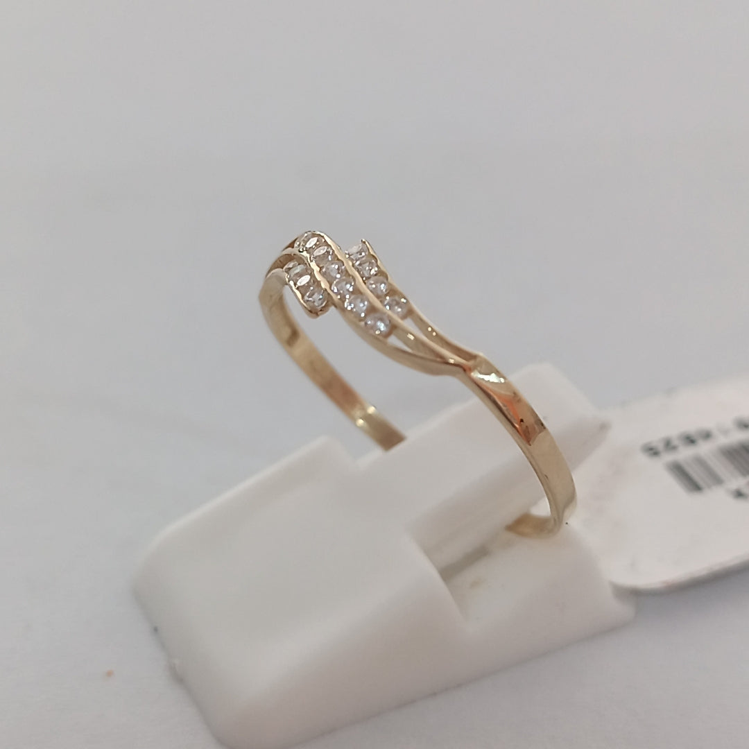 ANILLOS C CIRCONIAS 14K TALLA 8 0.8 GR (NUEVO)