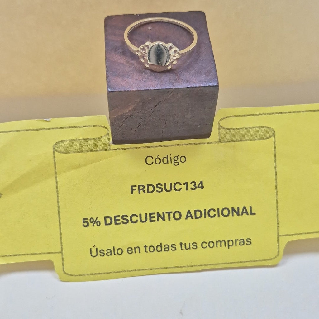 ANILLOS ANILLITO 10K TALLA 8 1 GR (NUEVO)