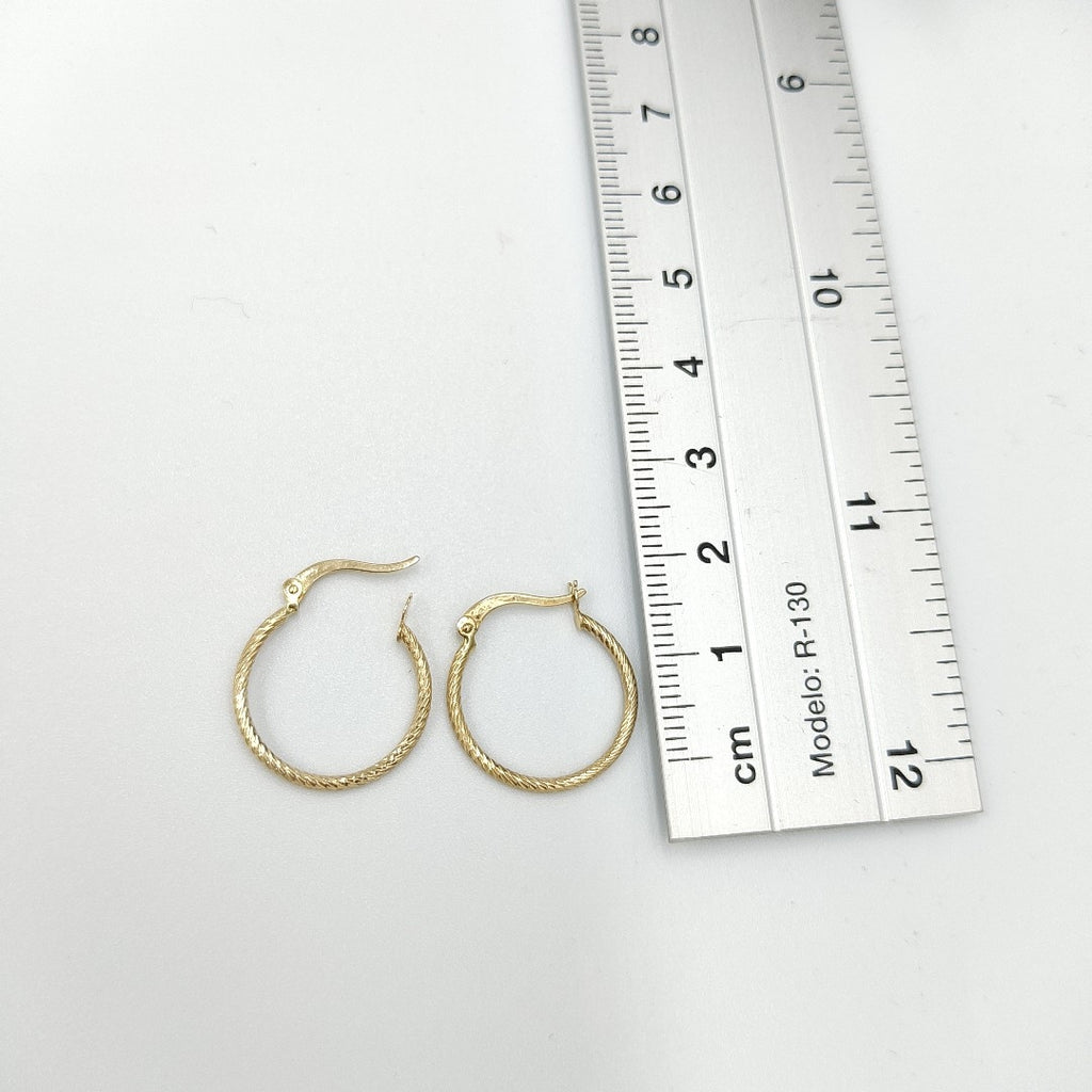 ARETES ARRACADAS 14K 1.1 GR (NUEVO)