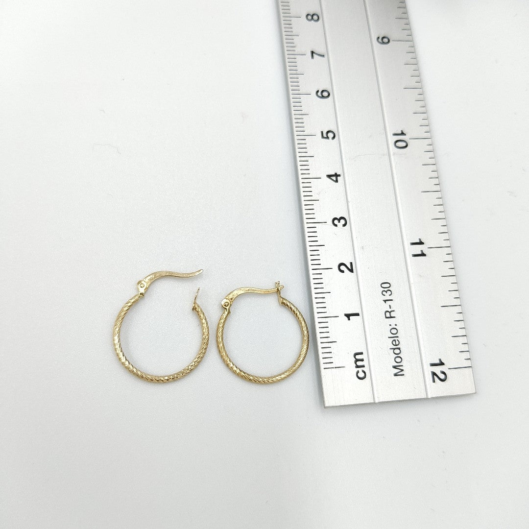 ARETES ARRACADAS 14K 1.1 GR (NUEVO)