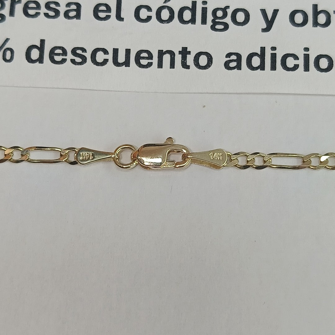 CADENA 3X1 14K 60 CM 5.4 GR (NUEVO)