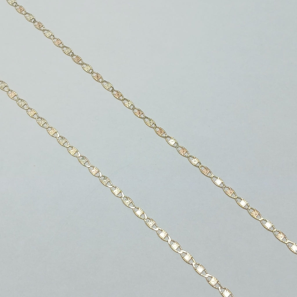 CADENAS TEJIDO GUCHI ORO 10K 55 CM 2.9 GR (NUEVO)