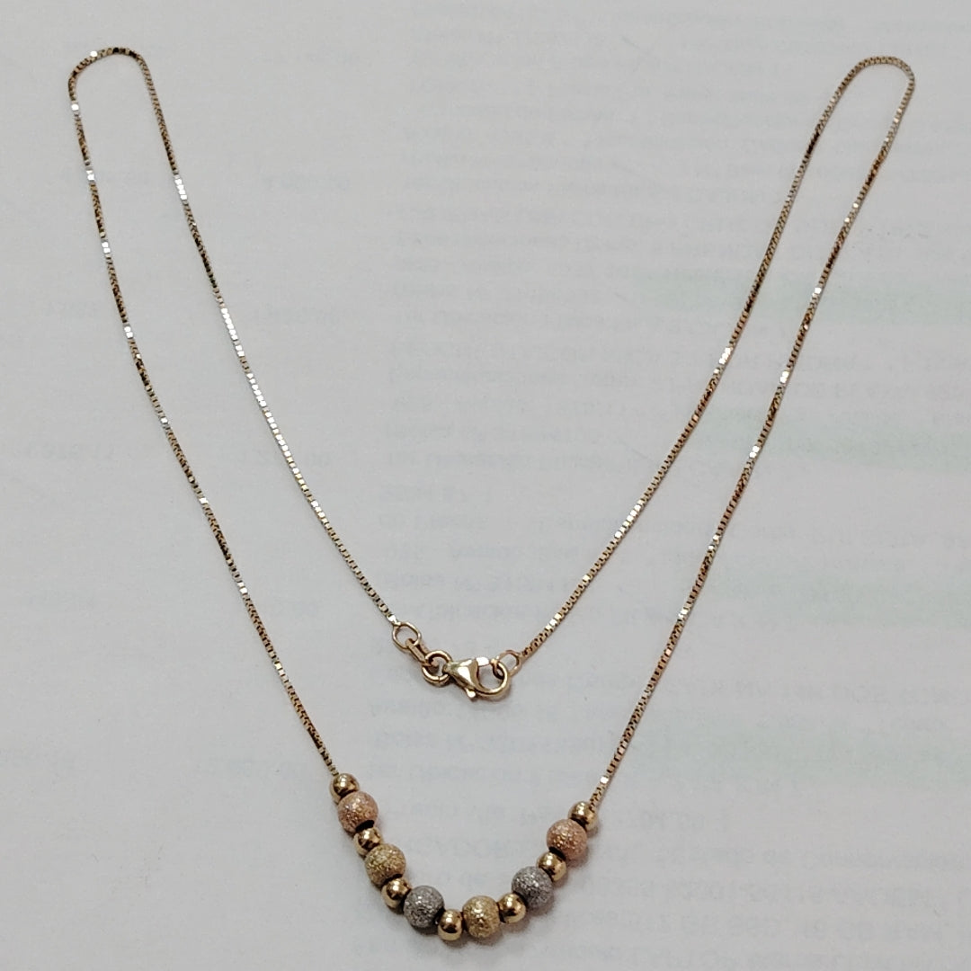 CADENA, GARGANTILLA ORO 14 K 3.2 GRMS (SEMINUEVO)