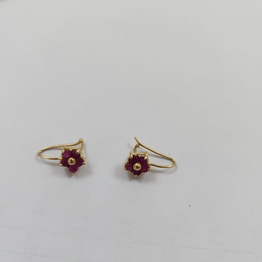 ARETES PAR ORO 14 K 1.8 GRMS (SEMINUEVO)