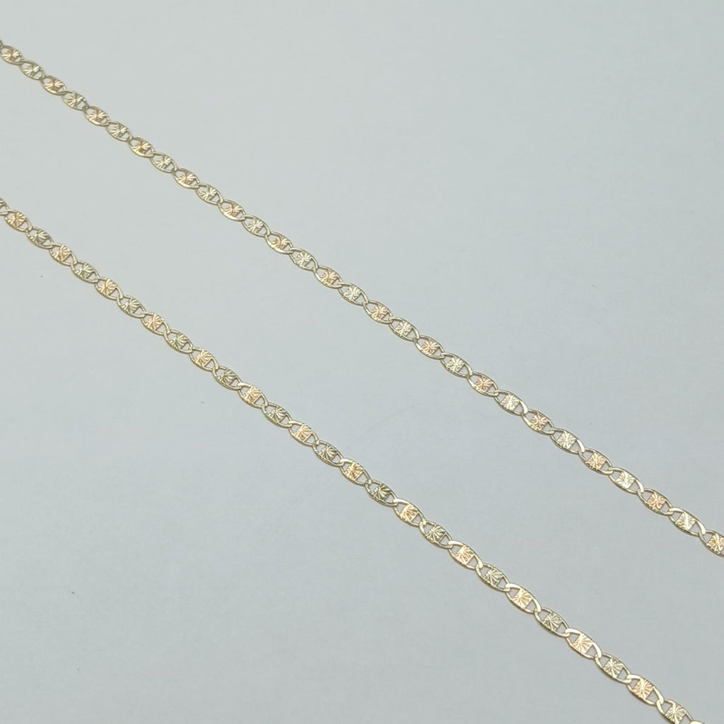 CADENAS TEJIDO GUCHI ORO 10K 55 CM 2.9 GR (NUEVO)