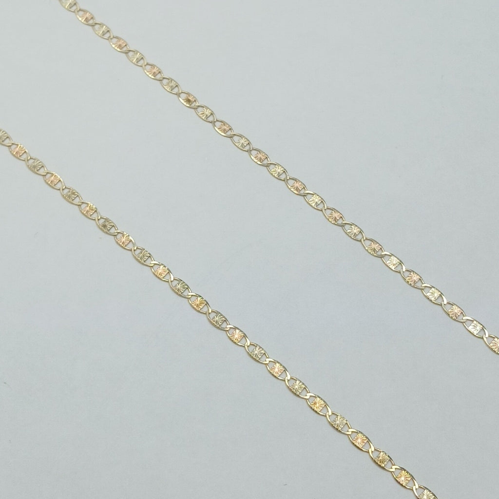 CADENAS TEJIDO GUCHI ORO 10K 55 CM 2.9 GR (NUEVO)