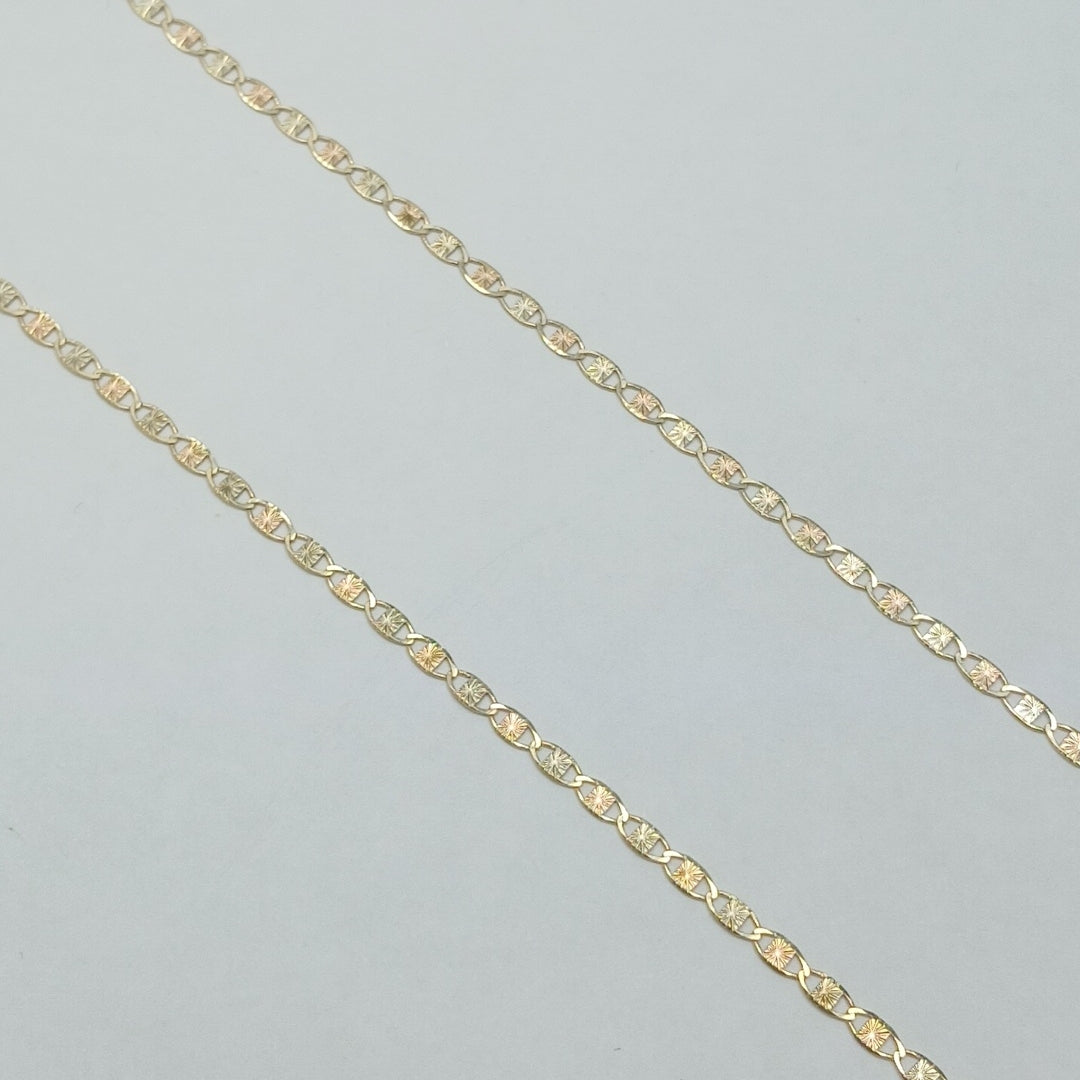 CADENAS TEJIDO GUCHI ORO 10K 55 CM 2.9 GR (NUEVO)
