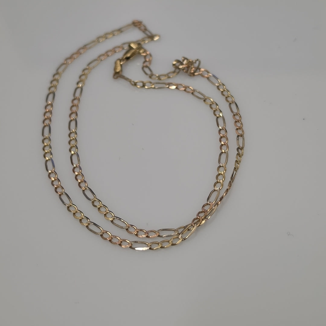 CADENA ORO COMBINADO 14 K 3,80 GRMS (SEMINUEVO)