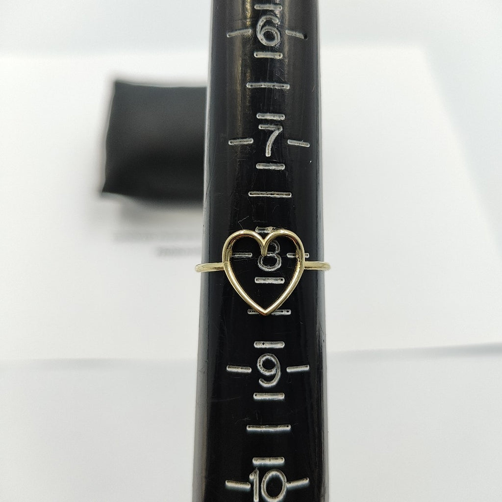 ANILLOS ANILLITO FIG CORAZON 10K TALLA 8 0.9 GR (NUEVO)