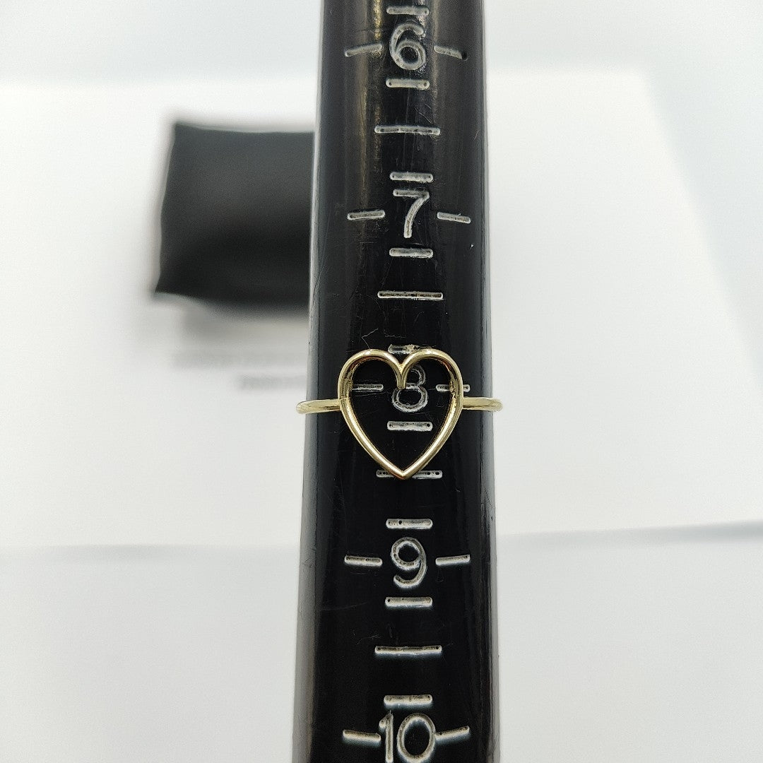 ANILLOS ANILLITO FIG CORAZON 10K TALLA 8 0.9 GR (NUEVO)