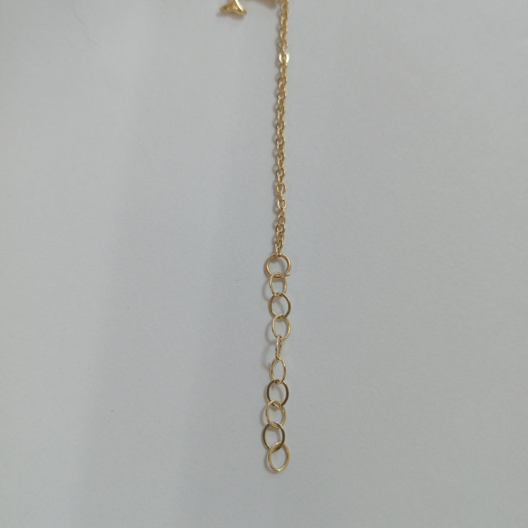 PULSERA ESPECIAL CON DIJES DELFINES 10K 18 CM 2 GR (NUEVO)