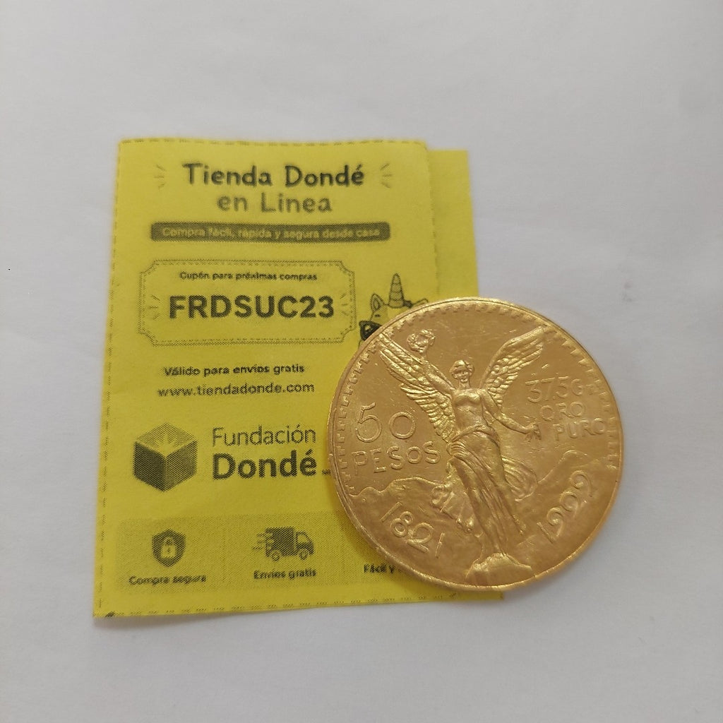 K1 41,60 GRMS 21 K IDENTIFICACIÓN MONEDA NOMINATIVA MONEDAS PESOS 50 PESOS (SEMINUEVO)
