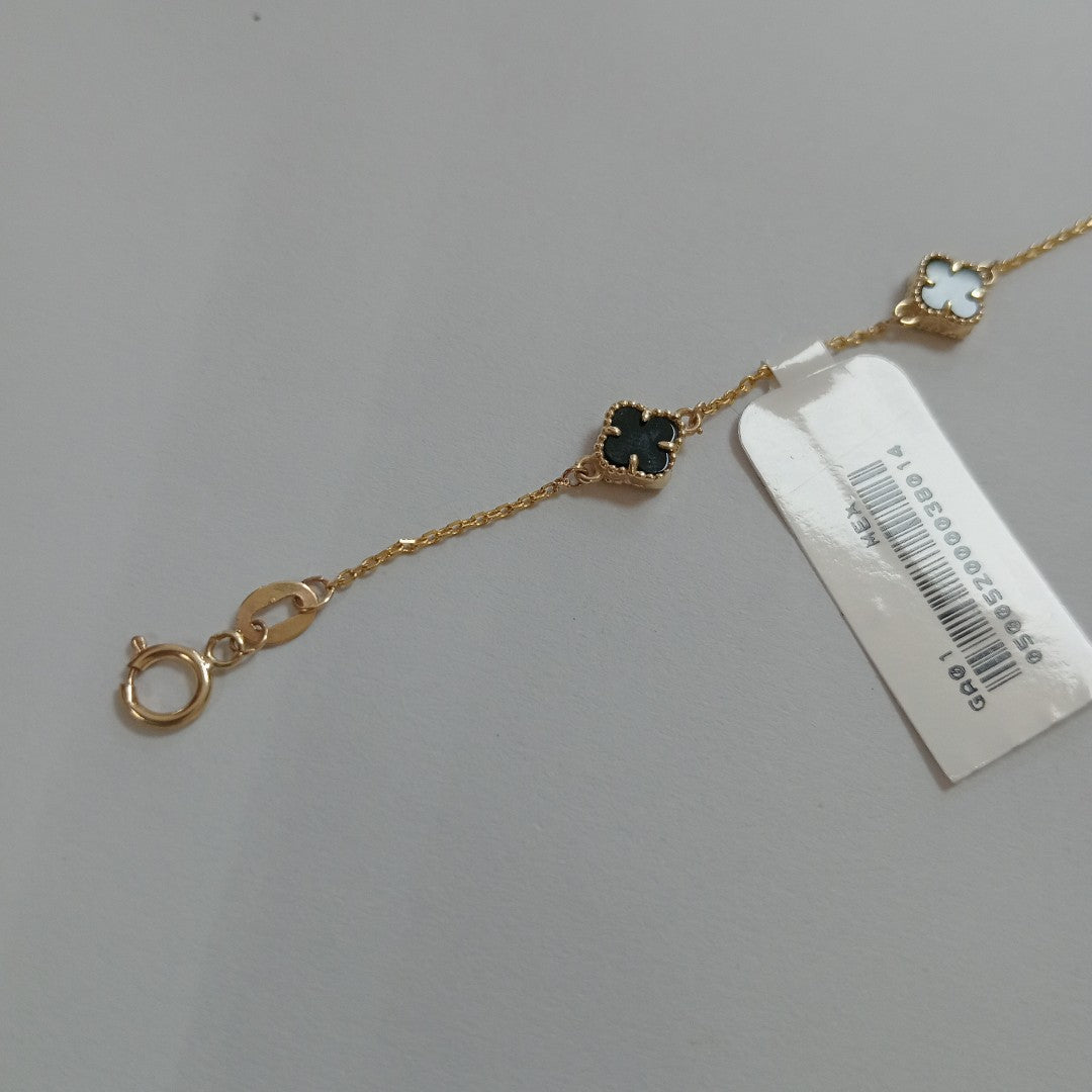 PULSERA ESPECIAL PIEDRAS COLOR 10K 18 CM 2.3 GR (NUEVO)