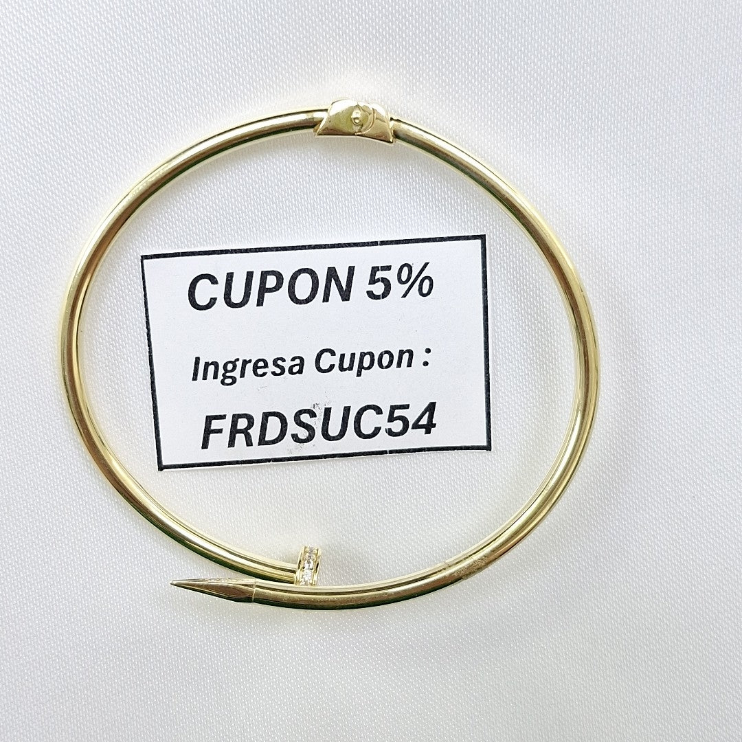 PULSERA FIG CLAVO 10K 21 CM 5.7 GR (NUEVO)