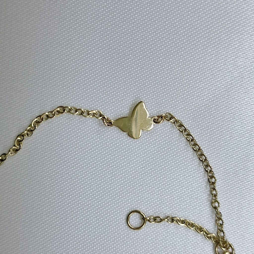 PULSERA ESPECIAL C FIGURAS 14K 18 CM 1.8 GR (NUEVO)