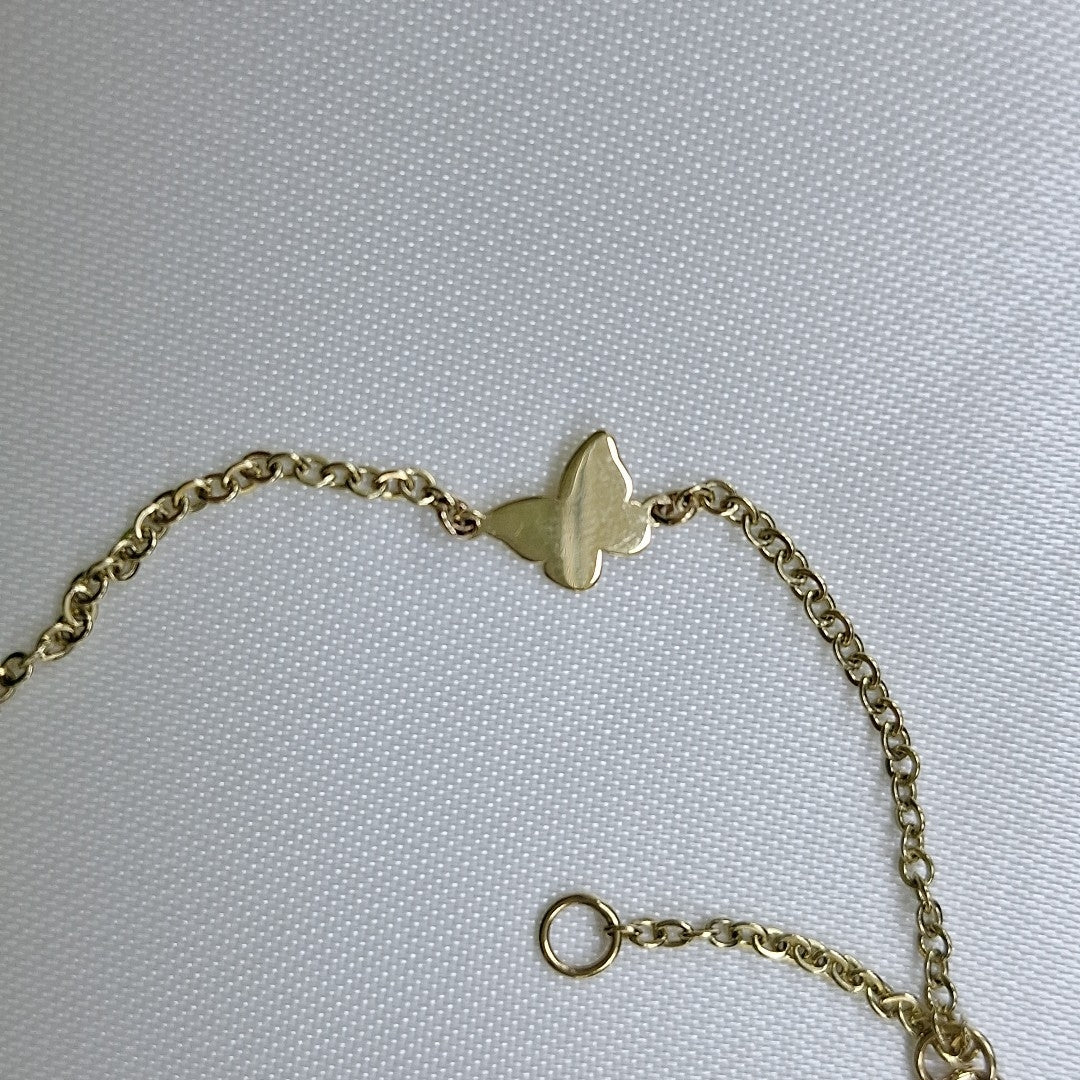 PULSERA ESPECIAL C FIGURAS 14K 18 CM 1.8 GR (NUEVO)