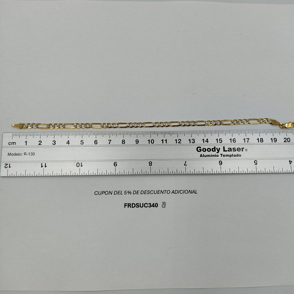PULSERA 3X1 14K 21 CM 4.6 GR (NUEVO)