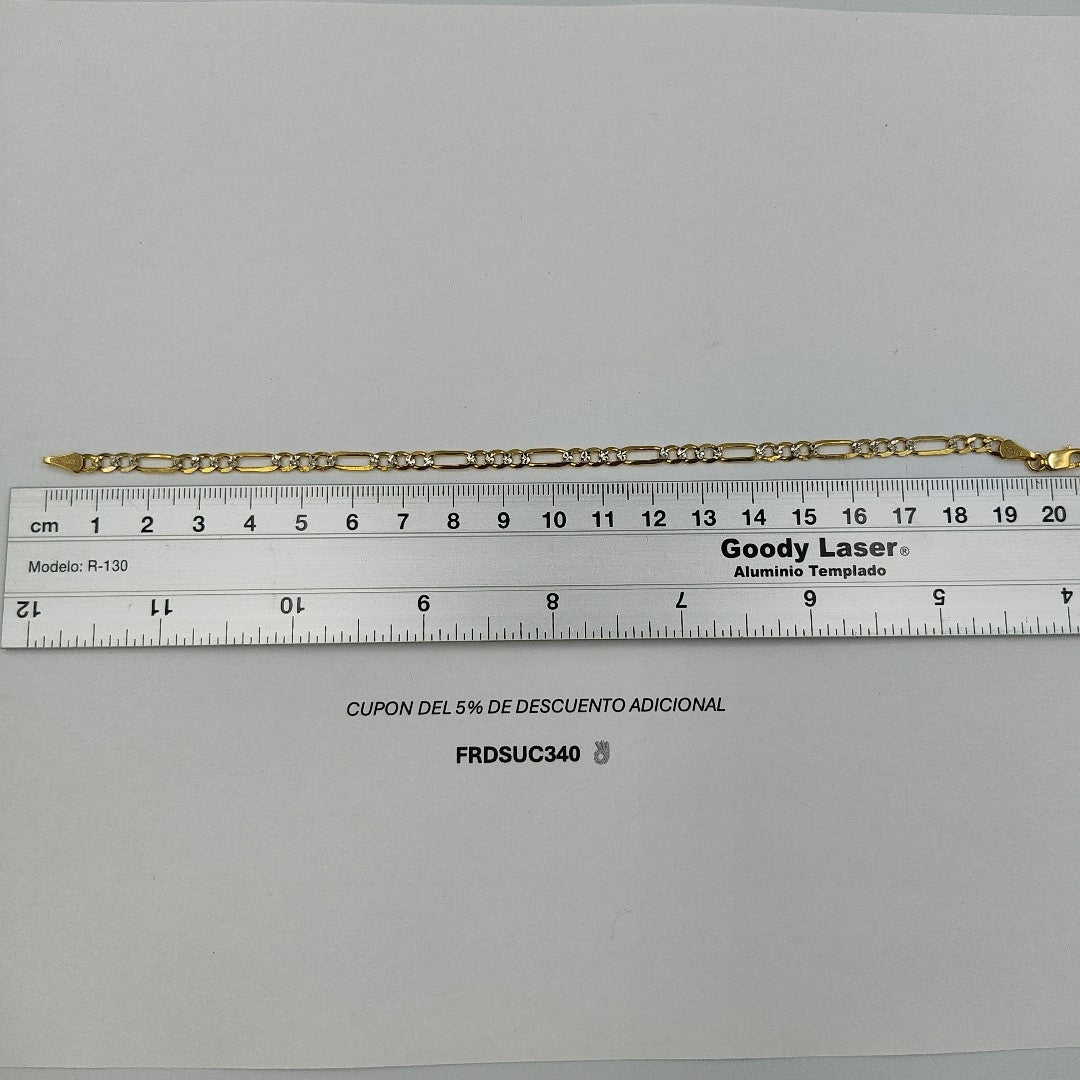 PULSERA 3X1 14K 21 CM 4.6 GR (NUEVO)