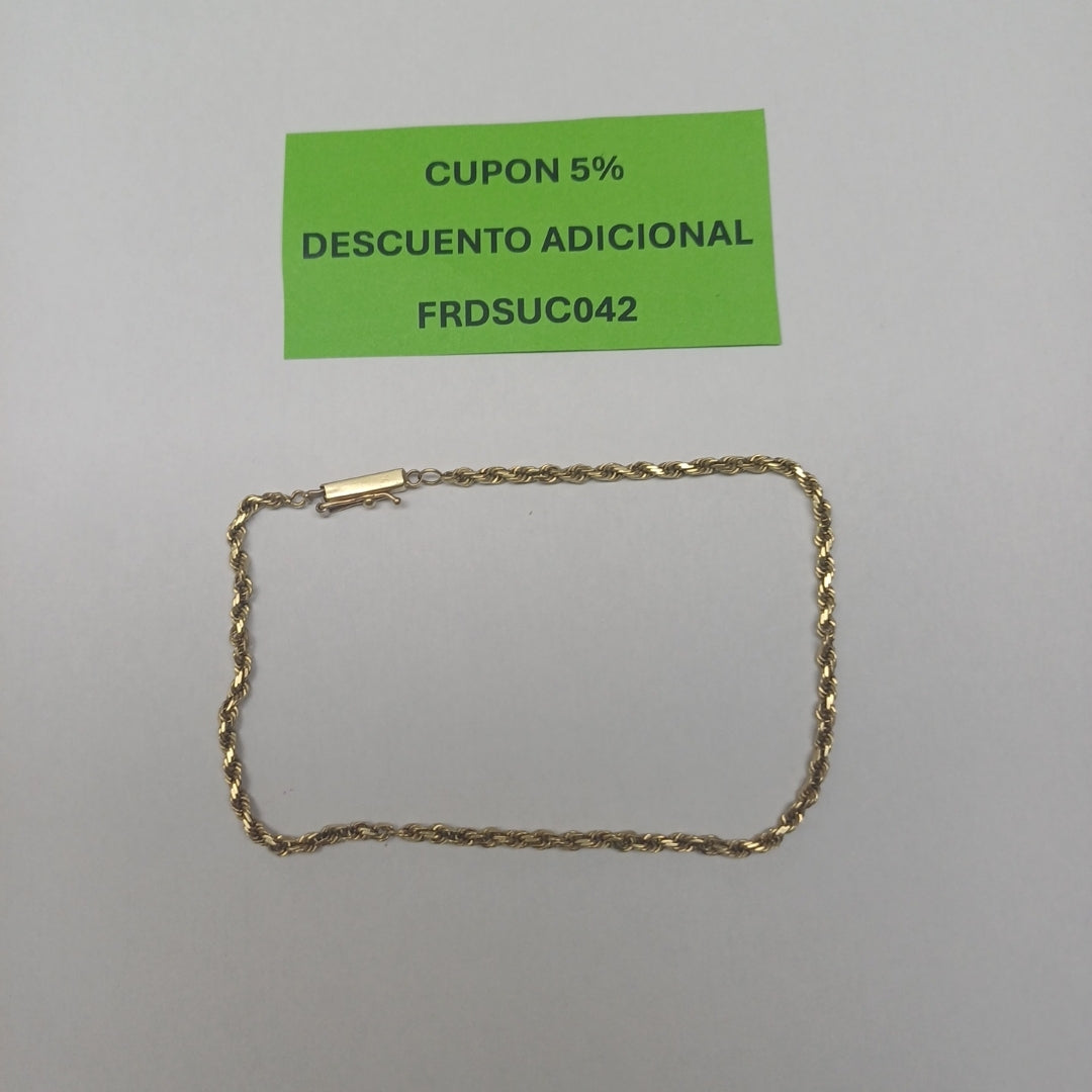 PULSERA ORO 14 K 4.3 GRMS (SEMINUEVO)