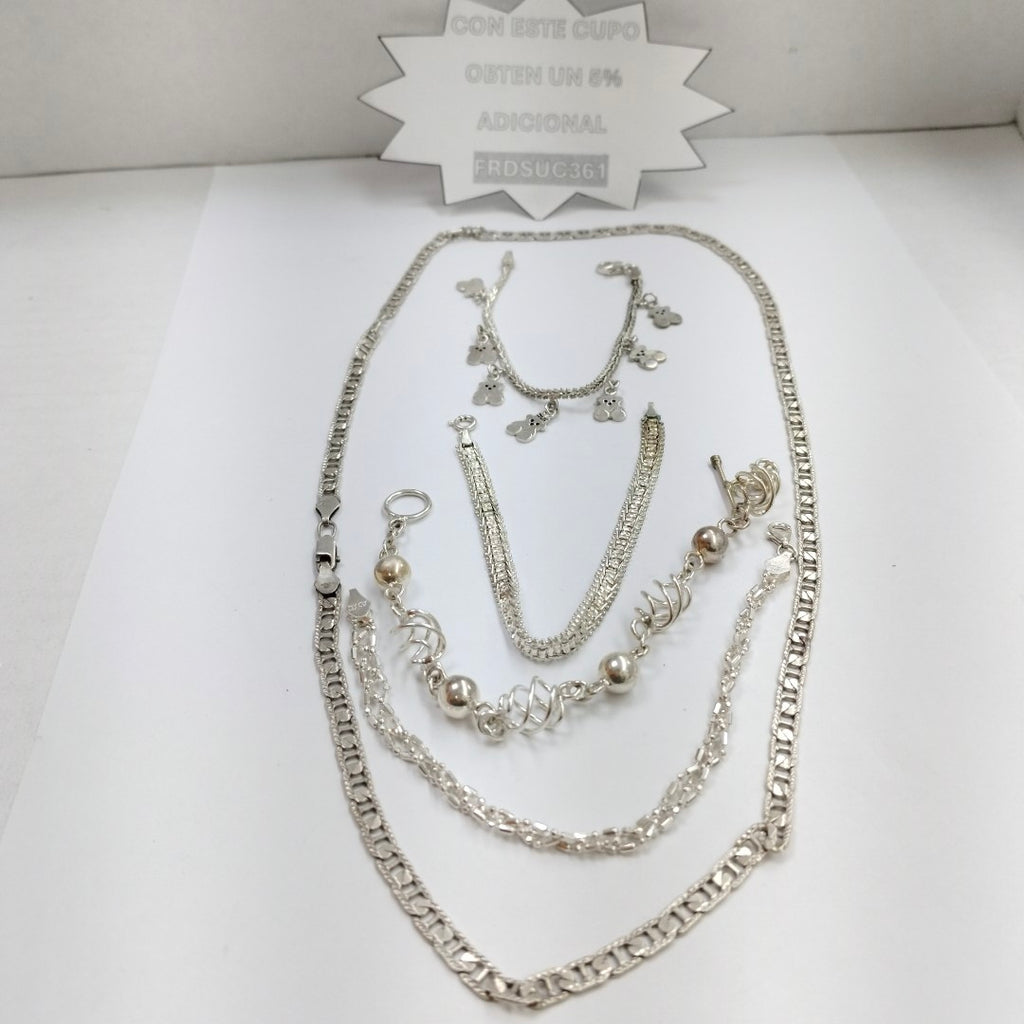 CADENA, PULSERA PLATA 50.9 GRMS (SEMINUEVO)