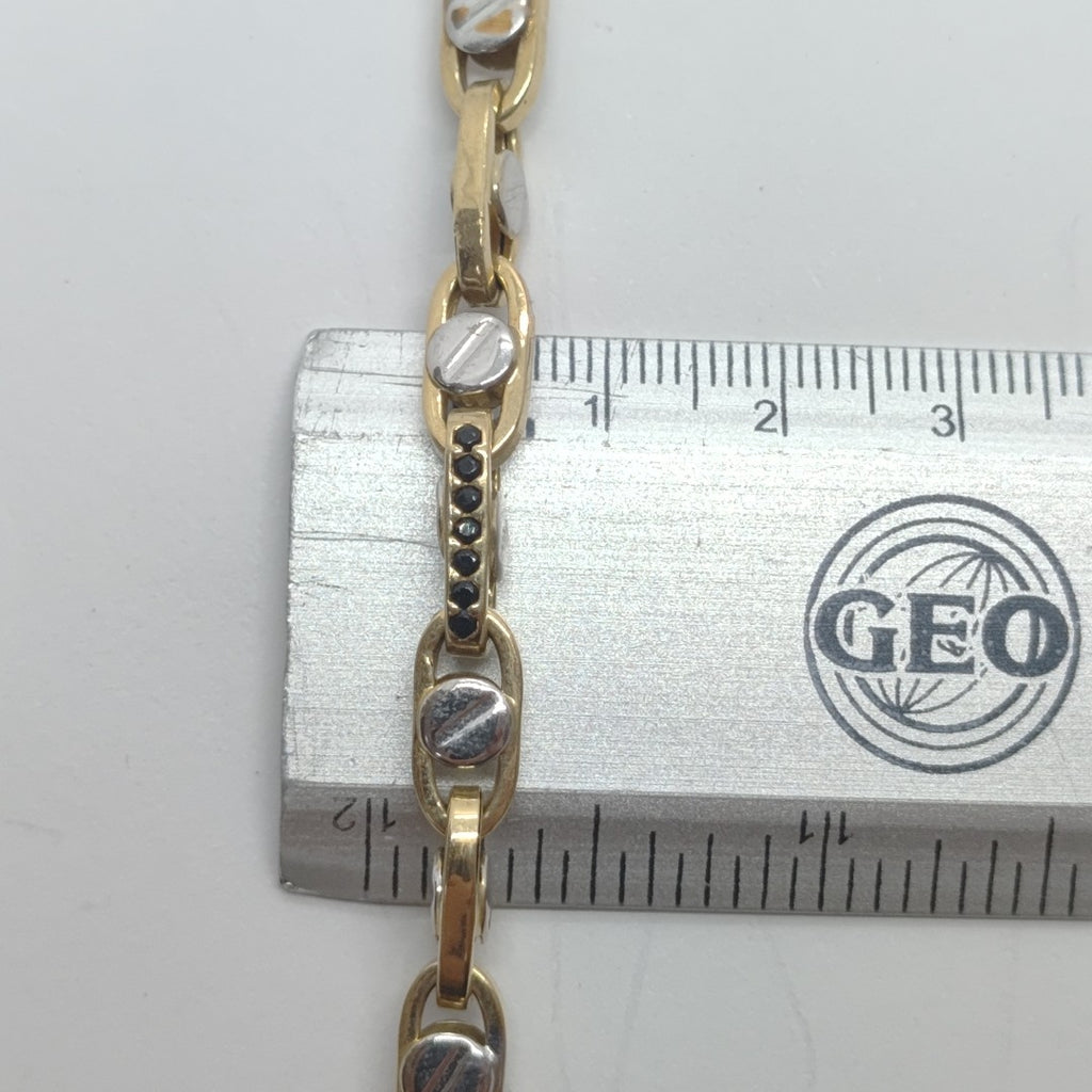 PULSERA ORO BLANCO 14 K 10.6 GRMS (SEMINUEVO)