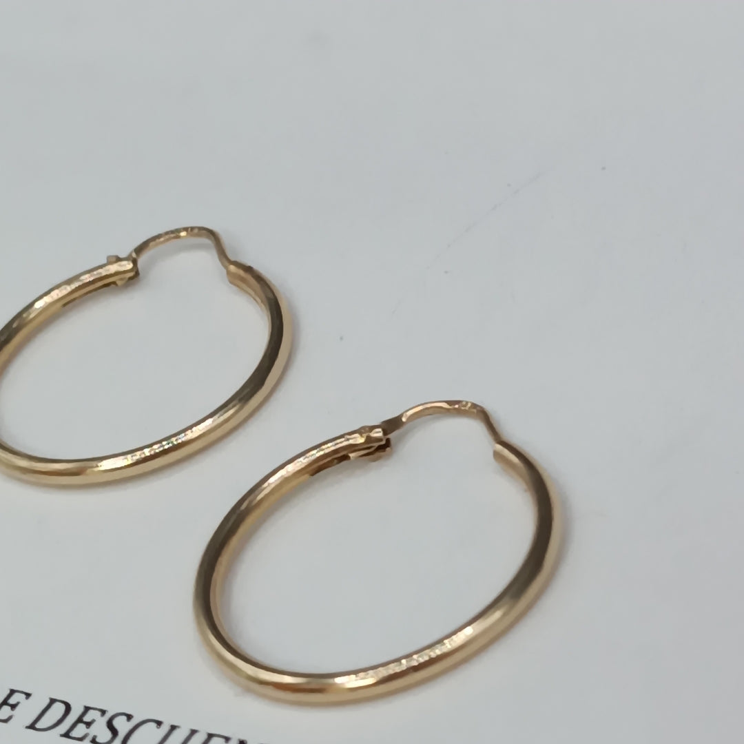 ARRACADAS PAR ORO 10 K 1.9 GRMS (SEMINUEVO)