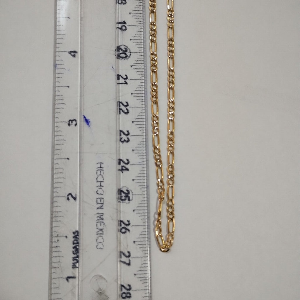 CADENA 3X1 DIAMANTADA 14K 55 CM 5 GR (NUEVO)