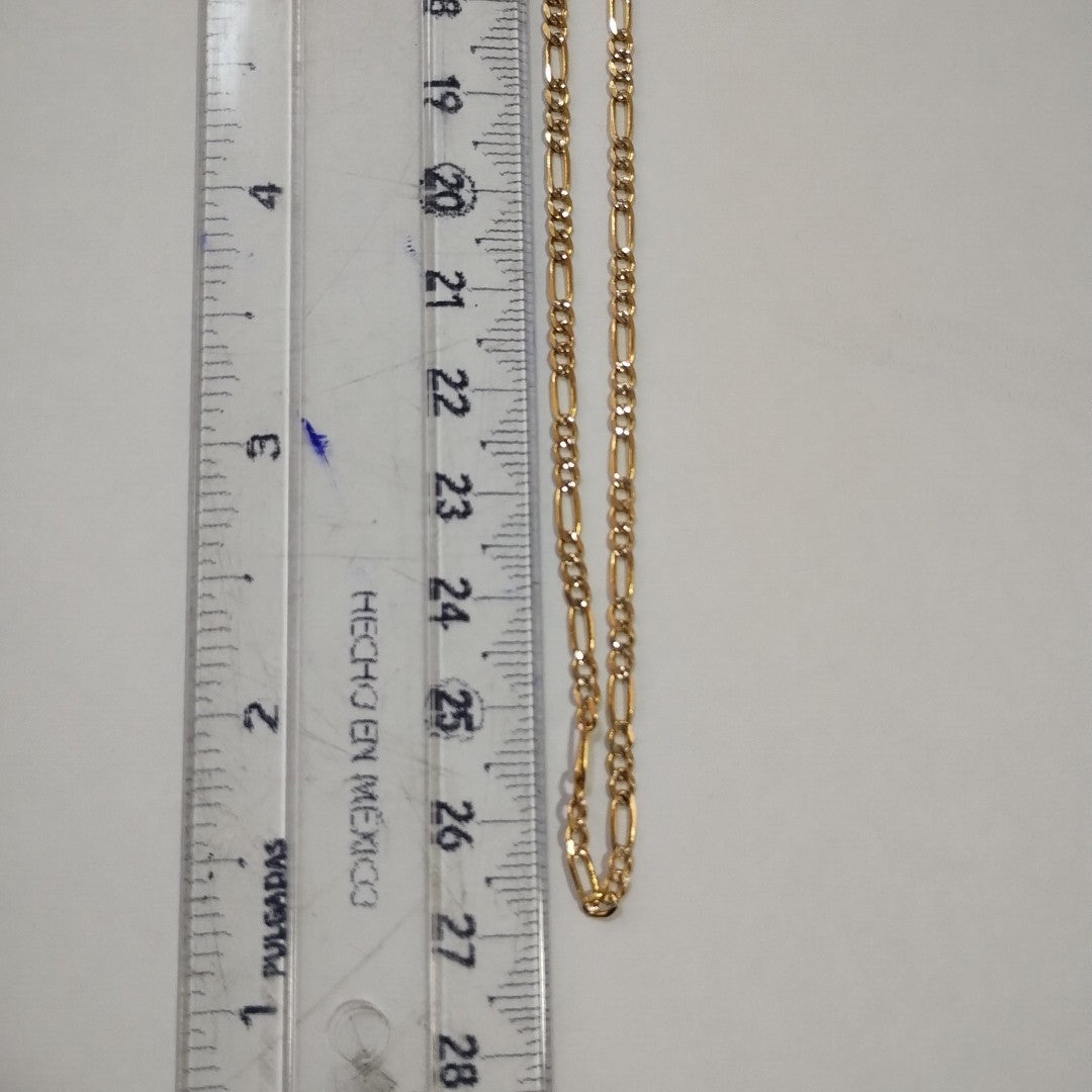 CADENA 3X1 DIAMANTADA 14K 55 CM 5 GR (NUEVO)