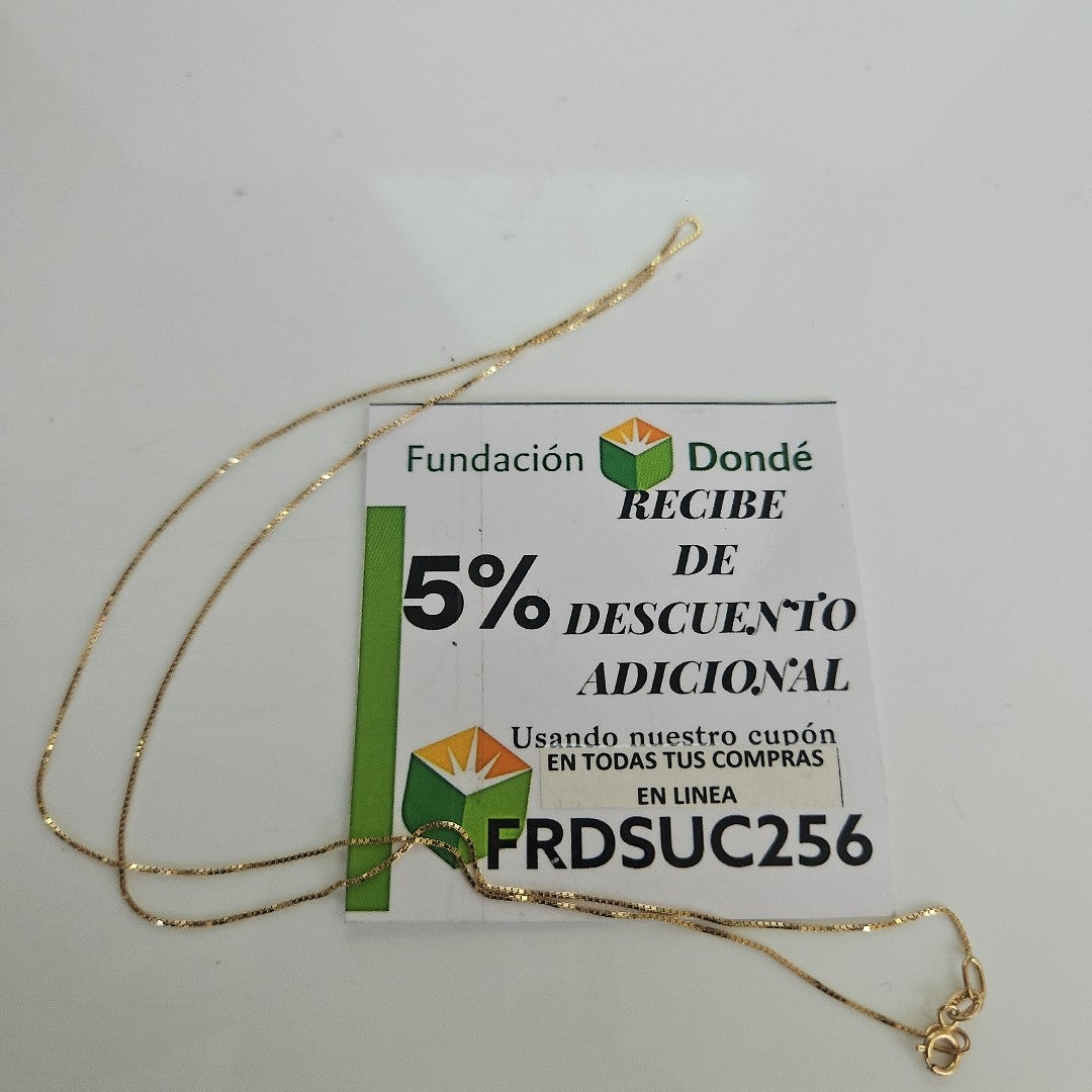 CADENA ORO 10 K 1.1 GRMS (SEMINUEVO)