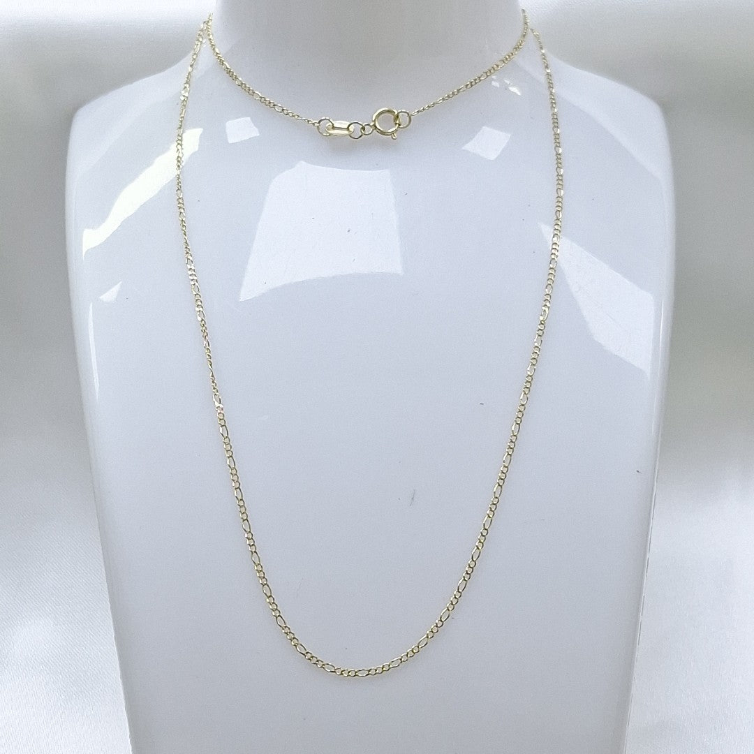 CADENAS TEJIDO 3X1 ORO 10K 55 CM 1.4 GR (NUEVO)